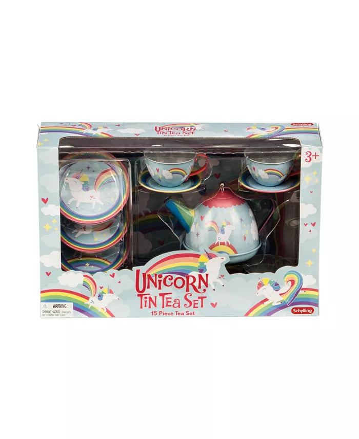 Unicorn tin cheap tea set