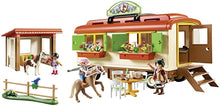 Load image into Gallery viewer, Playmobil Pony Shelter With Mobile Home 70510
