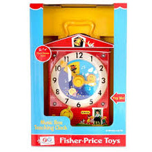 Load image into Gallery viewer, Fisher Price Music Box Teaching Clock
