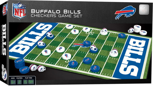 Buffalo Bills NFL Checkers Board Game