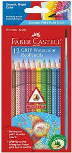 Faber-Castell 12 Grip Watercolor Pencils